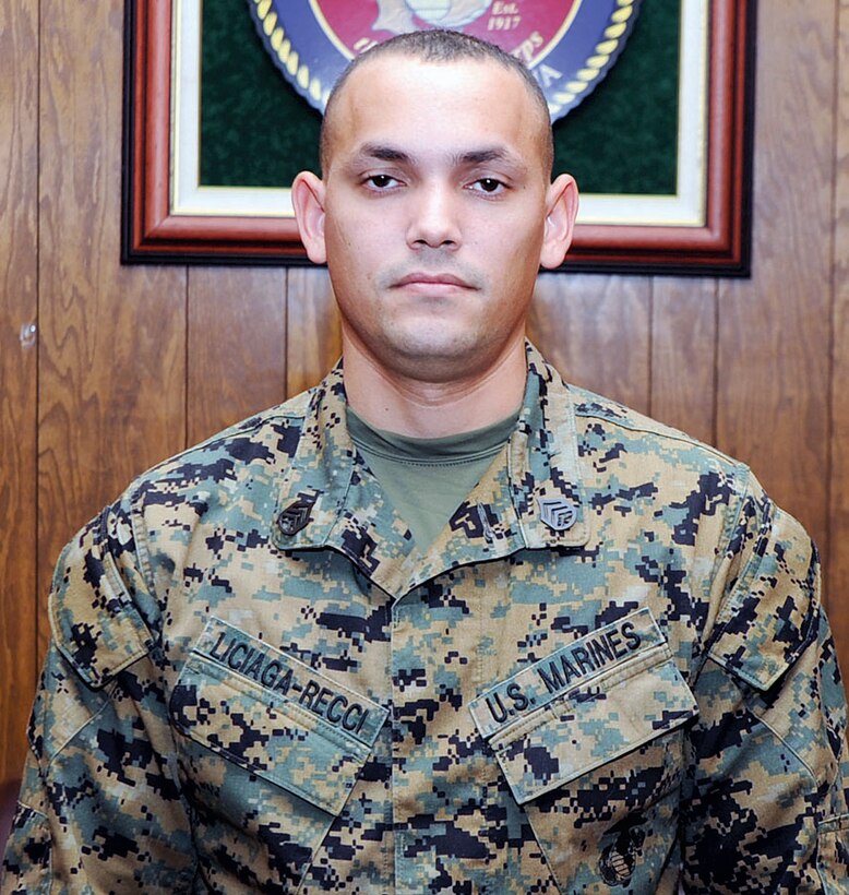Staff Sgt. Liciaga-Recci, administrative chief to the base commander, Marine Corps Base Quantico, is one of the recent selectees for the Warrant Officer Basic Course and will attend the course that begins on Jan. 27.