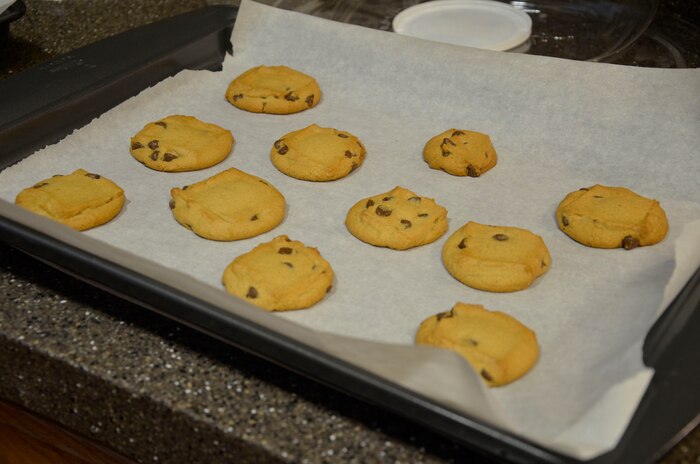 The Charleston Spouses Club baked cookies at the Forest City Community Center, Dec. 17, 2014, to be distributed to service members at the Gaylor Dining Facility and The Galley as part of Operation Cookie Caper on Joint Base Charleston, S.C.