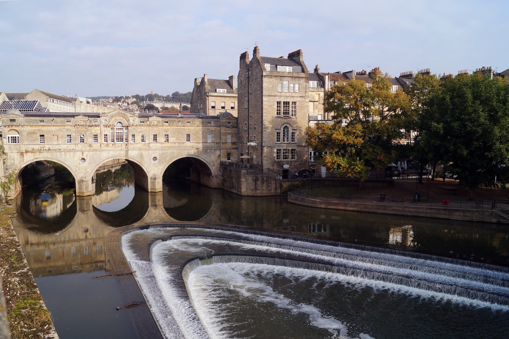 The Pulteney Bridge crosses the River Avon in Bath, England. The bridge was completed in 1774. (U.S. Air Force photo by Tech. Sgt. Eric Burks/Released)