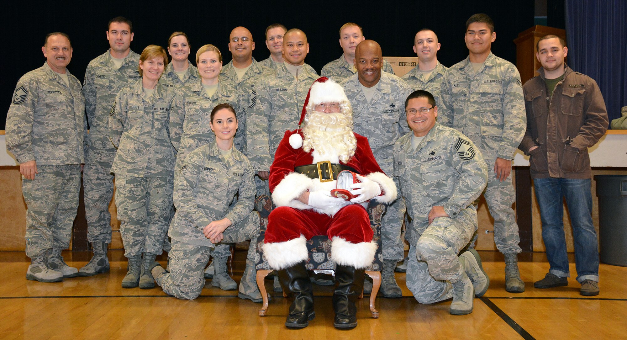 TRAVIS AIR FORCE BASE, Calif. -- Both 349th and 60th Air Mobility Wing members were out and about in the community this week supporting Operation Teddy Bear, Dec. 15-18. (U.S. Air Force photo/2nd Lt. Stephen Collier) 