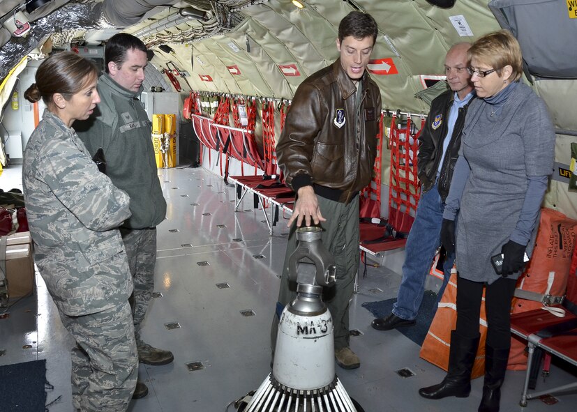 Kim Rafferty, Birmingham City Councilwoman, District 2 visits the 117th Air Refueling Wing. Rafferty was greeted by Colonel Cliff James, Wing Commander 117th Air Refueling Wing and Colonel Scott Grant, Wing Vice Commander. After a tour of the facility, Rafferty was briefed on the operations and mission of the 117 ARW. (U.S. Air National Guard photo by: Senior Master Sgt. Ken Johnson/Released)