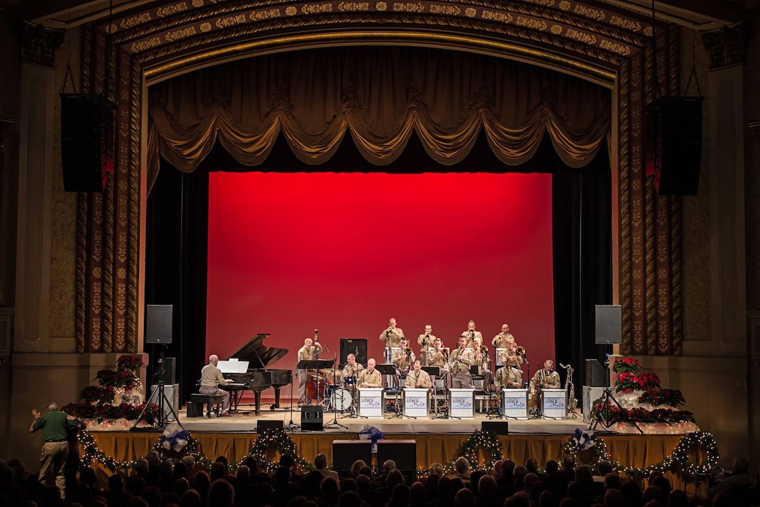 The Airmen of Note perform at the 30th Annual Glenn Miller Holiday Concert in Montgomery, Alabama.  (US Air Force Photo/released)