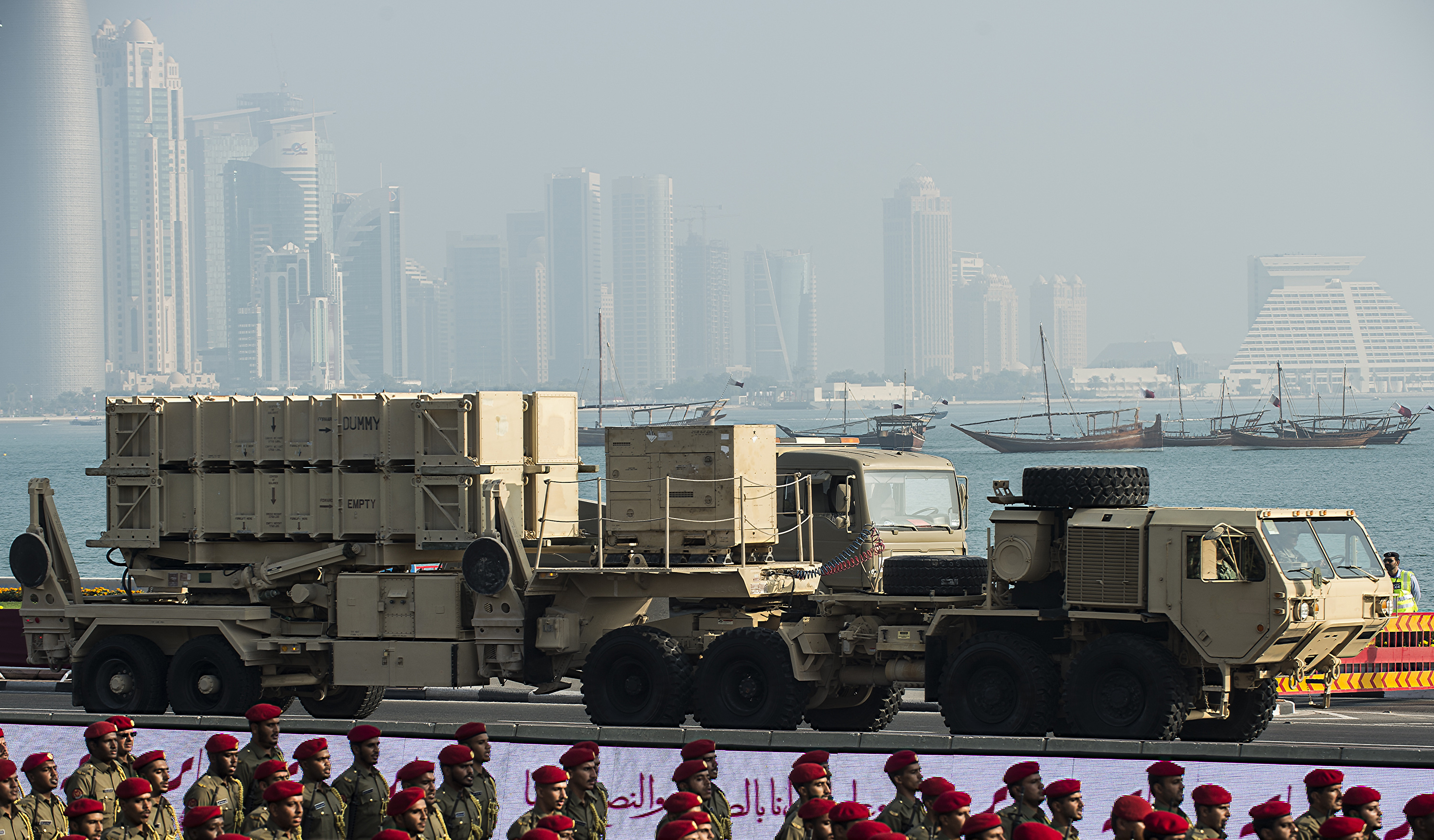 U.S. servicemembers celebrate Qatar National Day