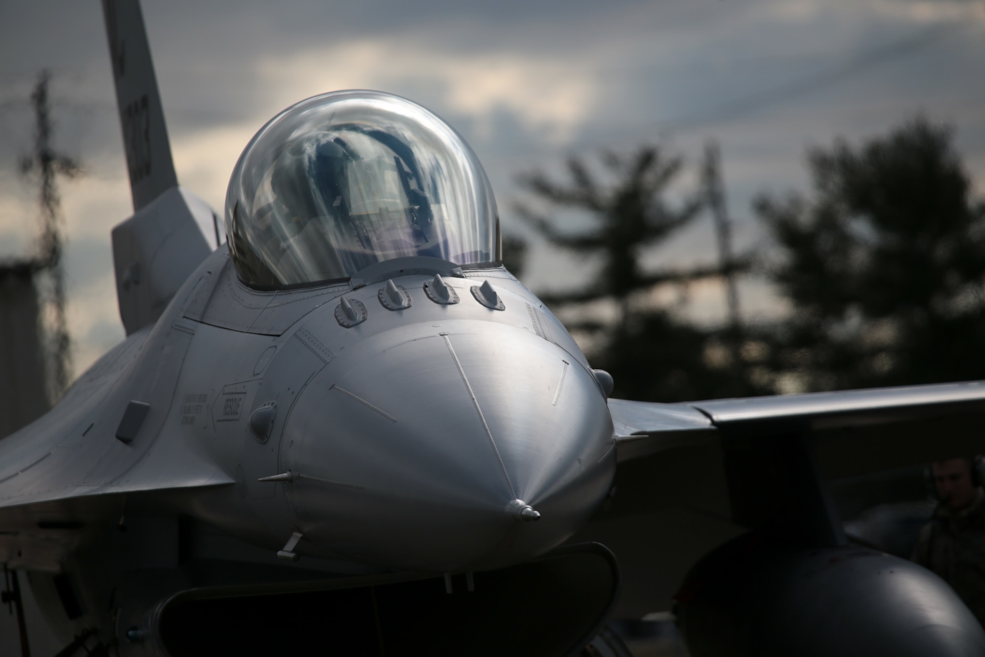 Maj. Phillip Stein readies his F-16C Fighting Falcon for flight prior to a training mission Dec. 17, 2014, at Atlantic City Air National Guard Base, N.J. Stein is an F-16 pilot with the New Jersey Air National Guard's 177th Fighter Wing. (U.S. Air National Guard photo/Tech. Sgt. Matt Hecht)                        