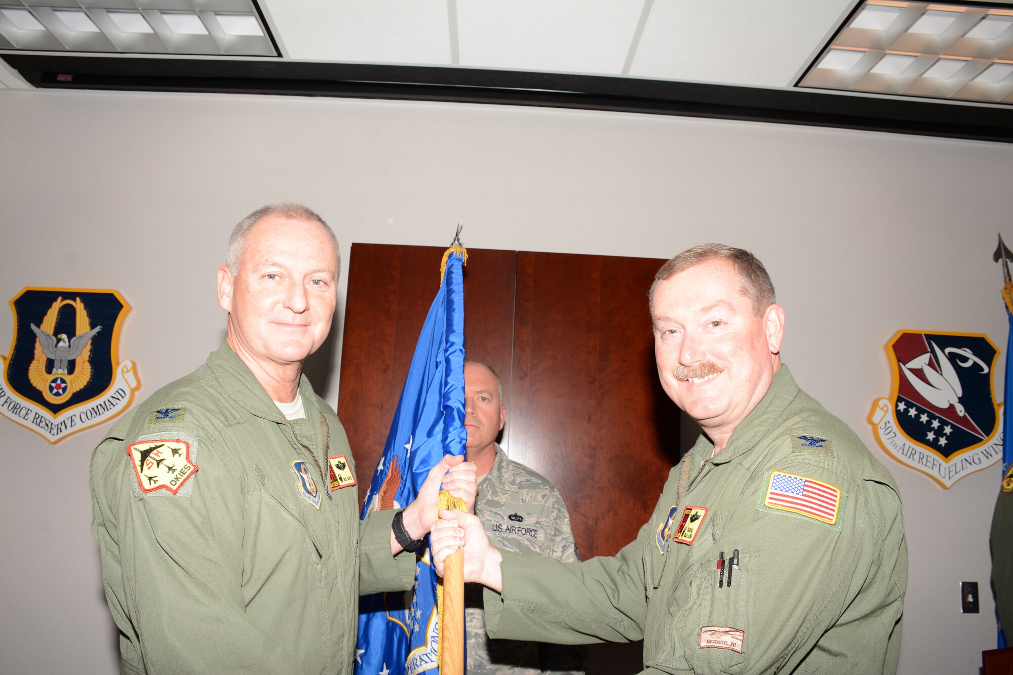Col. Douglas E. Gullion assumed command of the 507th Operations Group at an Assumption of Command ceremony here Dec. 6. (U.S. Air Force Photo/Staff Sgt. Lauren Gleason)