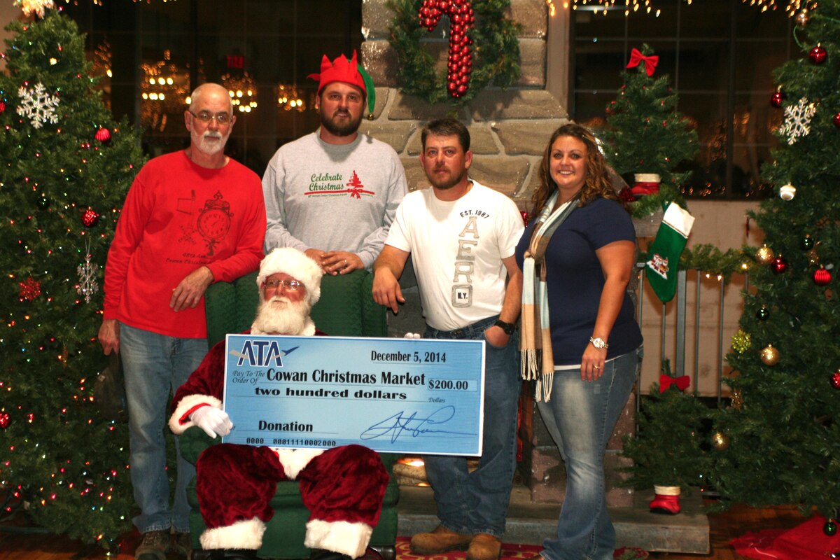 ATA donates to Cowan Christmas Market > Arnold Air Force Base > Article