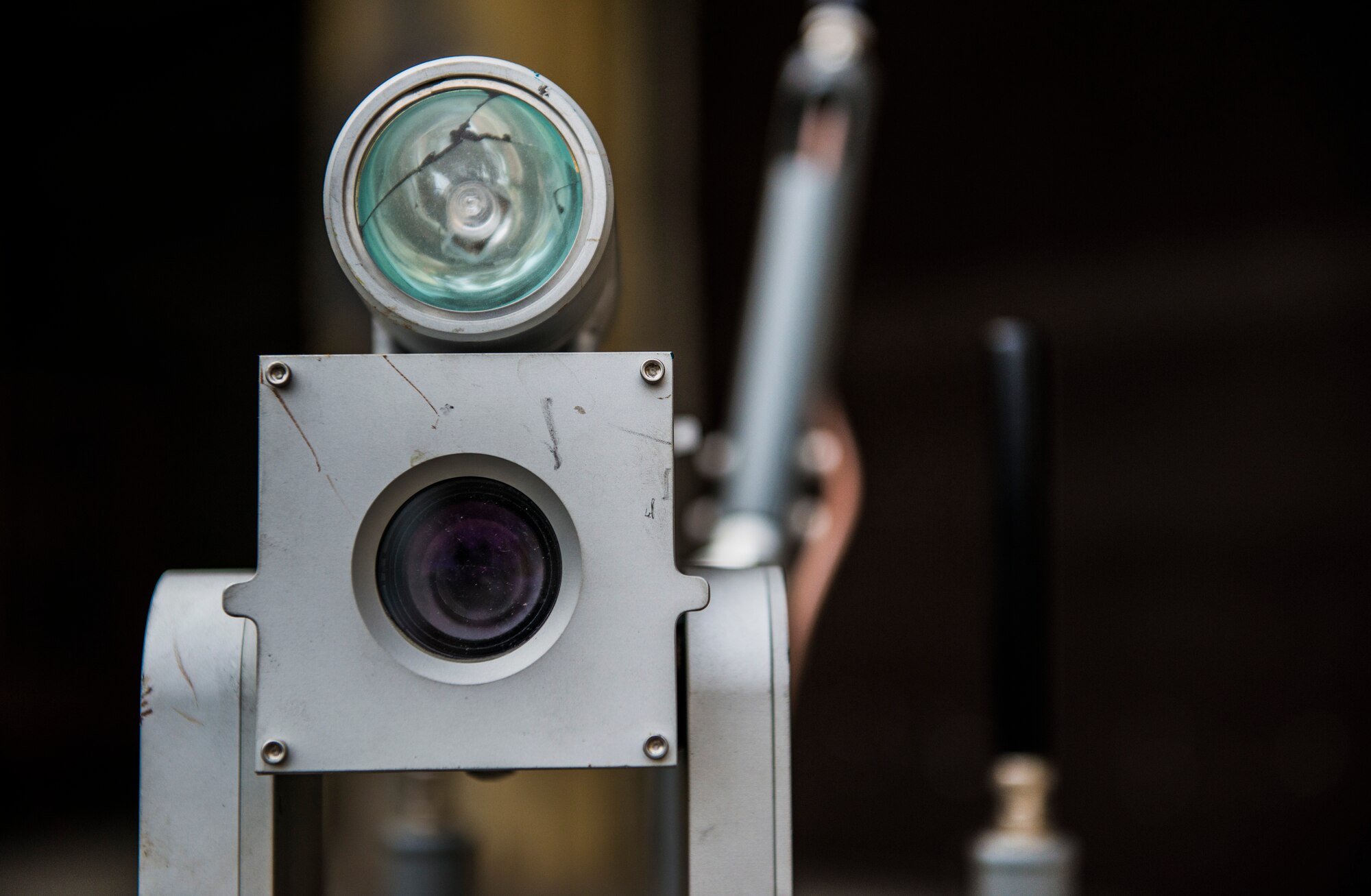 The top camera of an ANDROS F6A Unmanned Remote Robot is used during an emergency response exercise by the 39th Civil Engineer Squadron Dec. 19, 2014, at Incirlik Air Base, Turkey. It’s rugged and dependable chassis means that the F6A is more than strong enough to handle any task. (U.S. Air Force photo by Airman Cory W. Bush/Released)