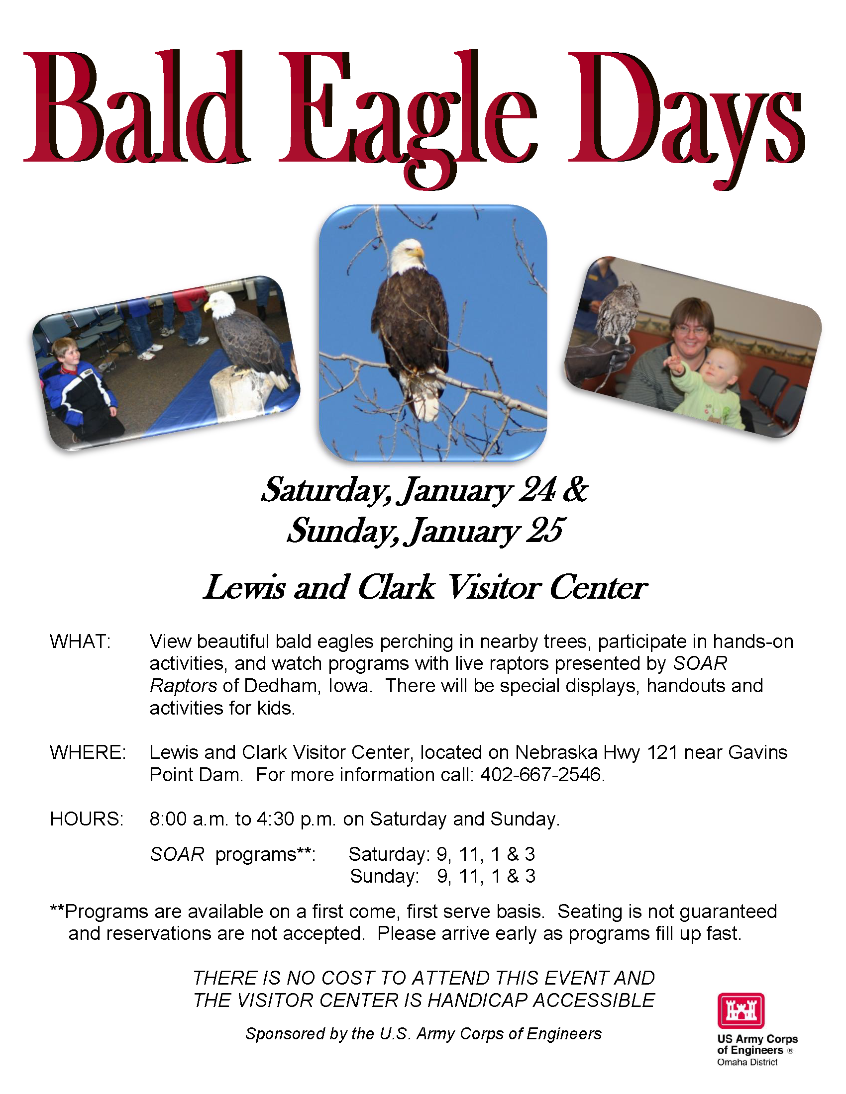 Bald Eagle Days returns to Gavins Point Dam > Omaha District > News