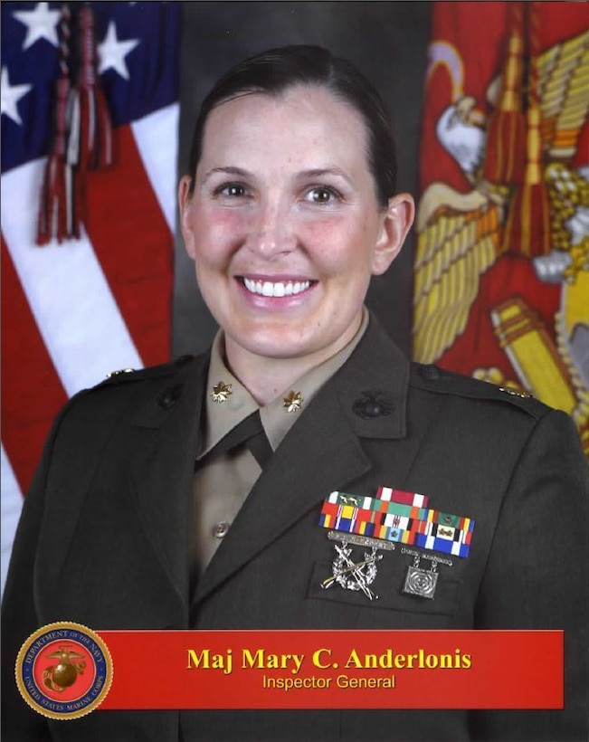 Major Mary Anderlonis, Command Inspector General, 1st Marine Logistics Group, of Denver, speaks about her role as an inspector general and how it plays into the Marine Corps’ readiness.