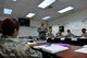 MCGHEE TYSON AIR NATIONAL GUARD BASE, Tenn. - Tech. Sgt. Michael Hubbard teaches a lesson to his NCO Academy flight Oct. 2 here at the I.G. Brown Training and Education Center. (U.S. Air National Guard photo by Master Sgt. Jerry Harlan/Released)
