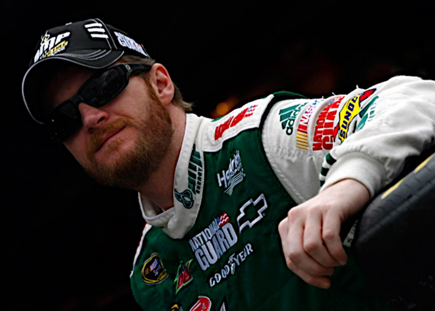 Dale Earnhardt Jr. drove the No. 88 National Guard-sponsored race car March 29 at Martinsville Speedway, Va.