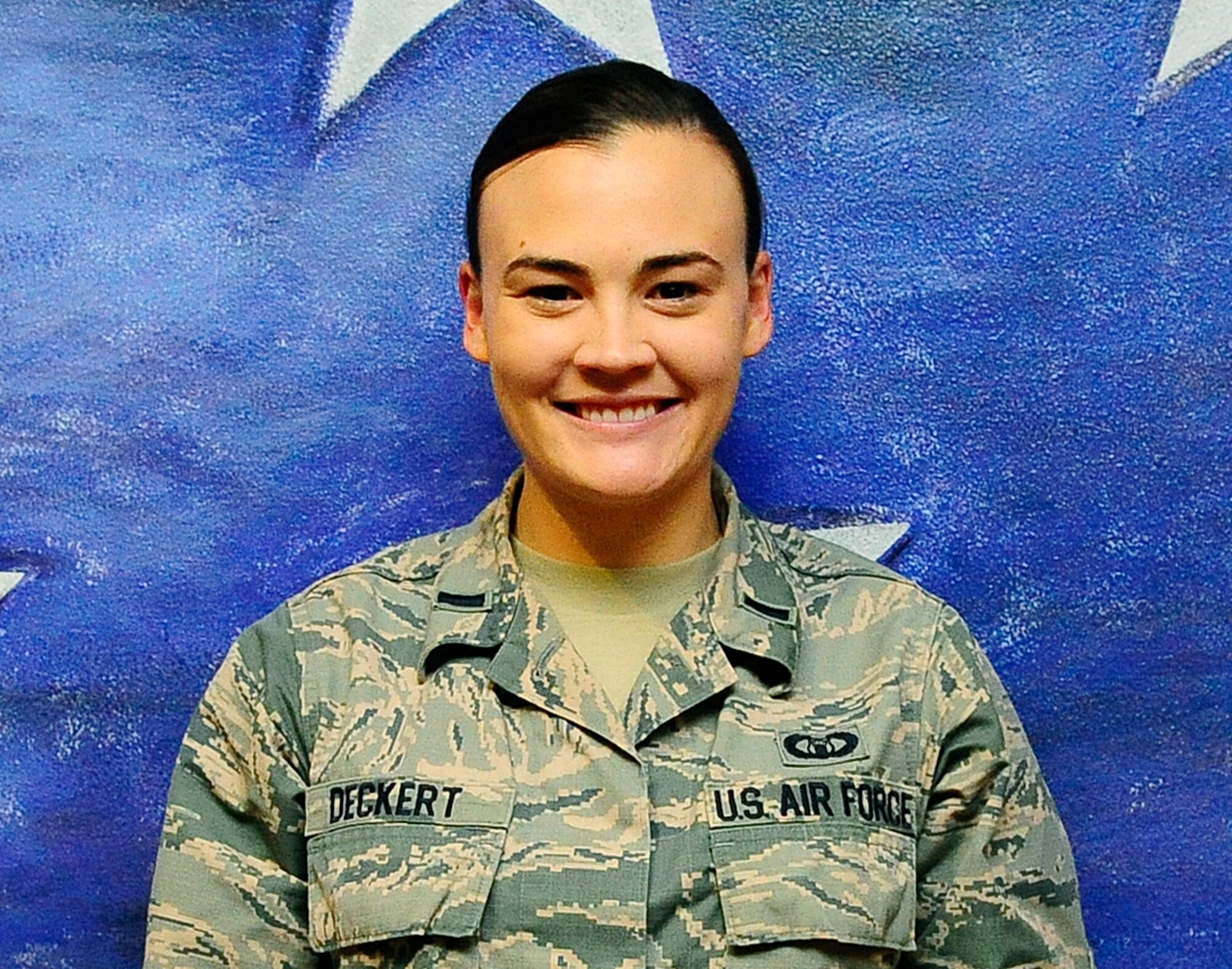 “I want to work on completing 10 pull ups and read one non-fiction novel a month.” 2nd Lt. Saskia Deckert, 1st Special Operations Support Squadron airfield operations, on Hurlburt Field, Fla., Dec. 29, 2014. (U.S. Air Force photo/Airman 1st Class Andrea Posey)