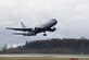 The KC-46 Pegasus development program completed its first flight of Engineering, Manufacturing and Development (EMD) aircraft #1 Dec. 28, 2014. The maiden flight took off at 9:29 AM PST from Paine Field in Everett, Washington, and landed at 1:01 PM PST at Boeing Field in Seattle.EMD #1 is a provisioned 767-2C freighter and the critical building block for the KC-46 missionized aerial refueler. (Courtesy photo)