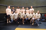The Illinois National Guard scored the highest out of all teams with 171 total bout points, earning the 2010 ARNG Combatives Tournament Team Champion Trophy at Fort Benning, Ga., March 26-28, 2010. The Soldiers, who participated in the tournament, include: Spc. Jesus Aguilar; Spc. Kenneth Browne; 1st Lt. Thomas Robideau; Staff Sgt. Joshua Lipa; Sgt. Adam Therriault (second place welterweight); Staff Sgt. Tony Genovese; Staff Sgt. Nicholas Grant (third place middleweight); Spc. Brian Case; Sgt. Aoutneil Magny (third place cruiserweight); Spc. Eric Huntley; Sgt. Jeremy Stimac (fourth place light heavyweight); Staff Sgt. Adam Boge; Staff Sgt. John Shaw (fourth place heavyweight).