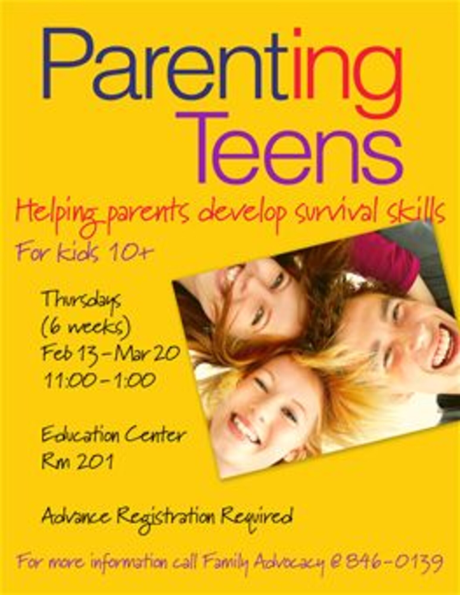 Teen parenting class