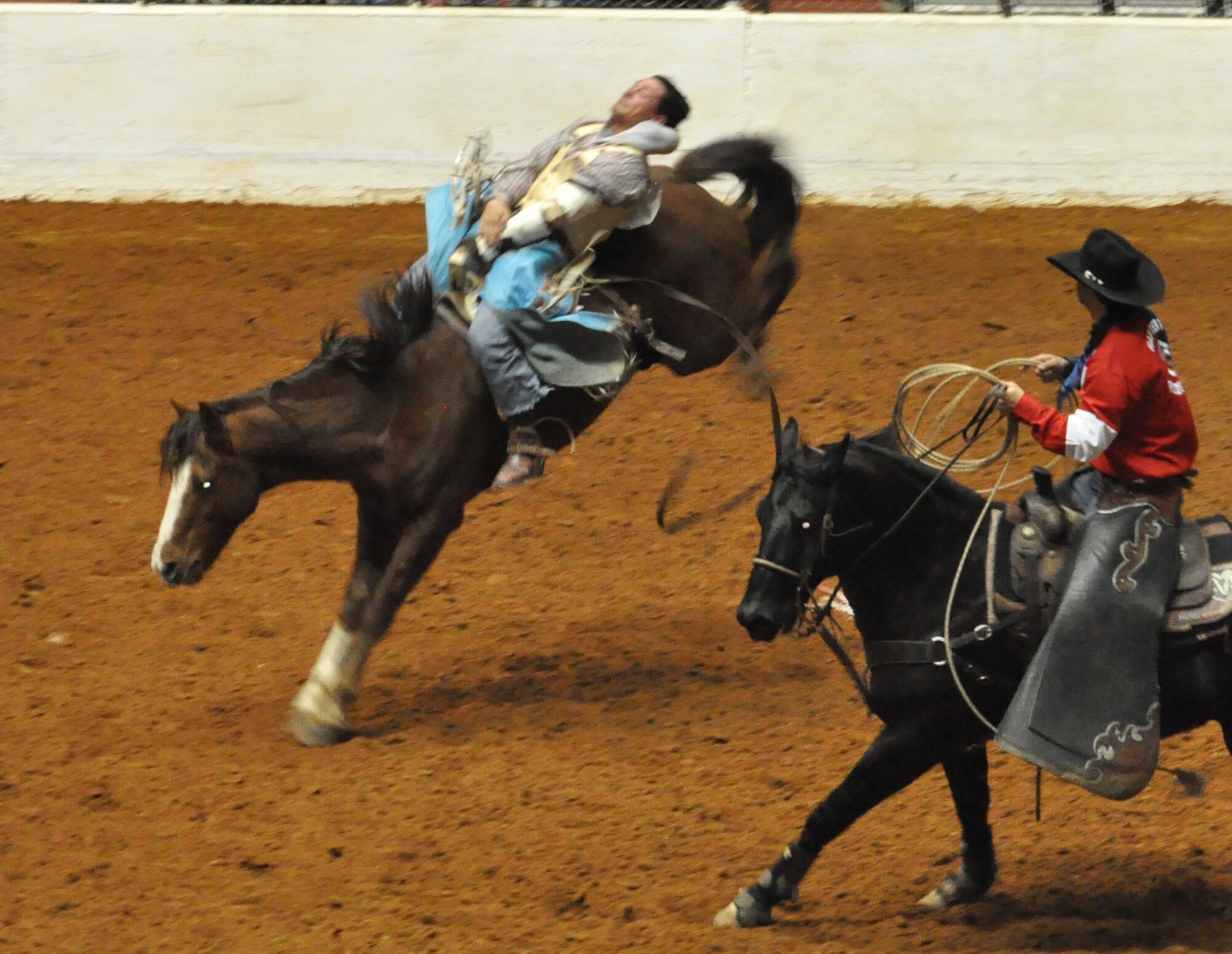 It was an exciting day at Fort Worth Stock Show and Rodeo's Military Appreciation Day. Member of the 301st Fighter Wing rode in the rodeo's grand entry prior to enjoying the sights and sounds of this historic annual event. (U.S. Air Force photo/Master Sgt. Julie Briden-Garcia)