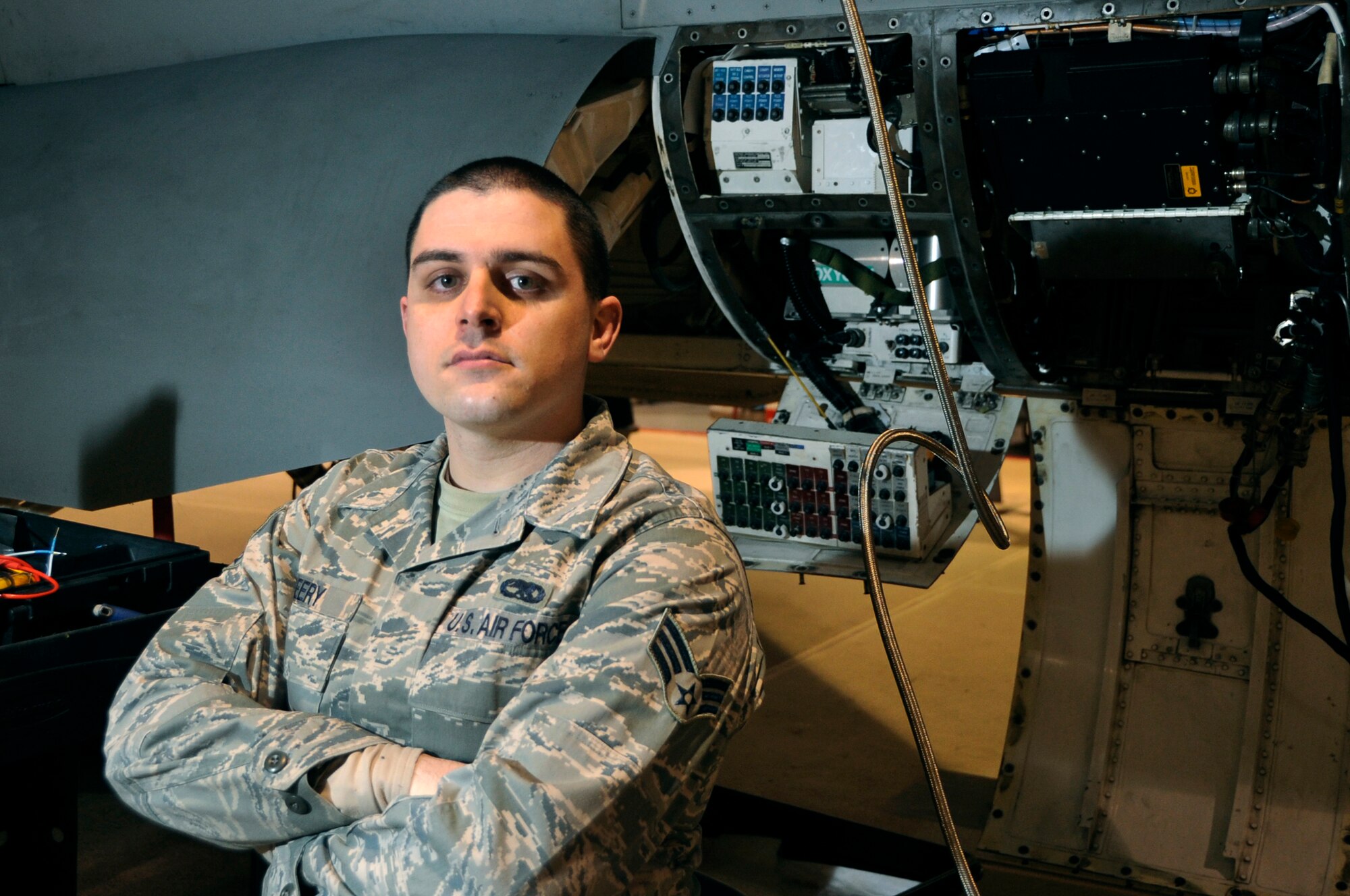 Senior Airman Michael F. Seery, 35th Maintenance Squadron F-16 phase inspection team member is the Wild Weasel of the Week at Misawa Air Base, Japan, Feb. 4, 2014. Seery is a native of Largo, Fla. (U.S. Air Force photo by Patrick S. Ciccarone)