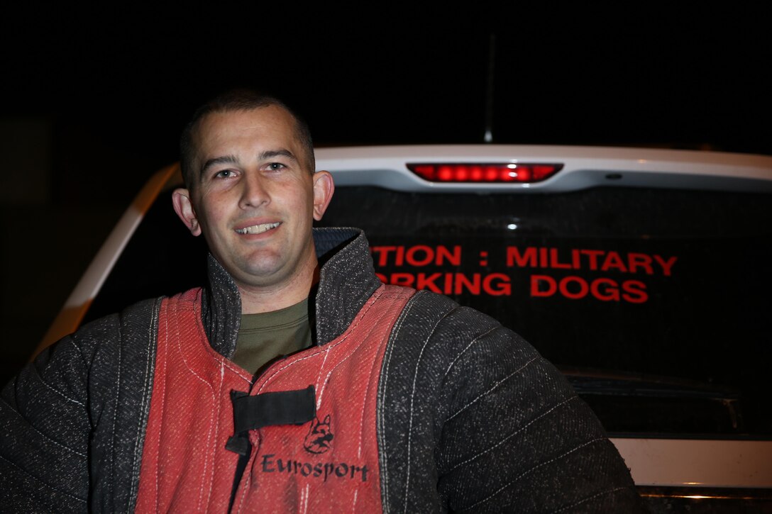 Charles Hardesty’s K9 training revolves around the behavior of the animal. He teaches his Marine and civilian dog handlers to pay attention to how working dogs react to situations and environments