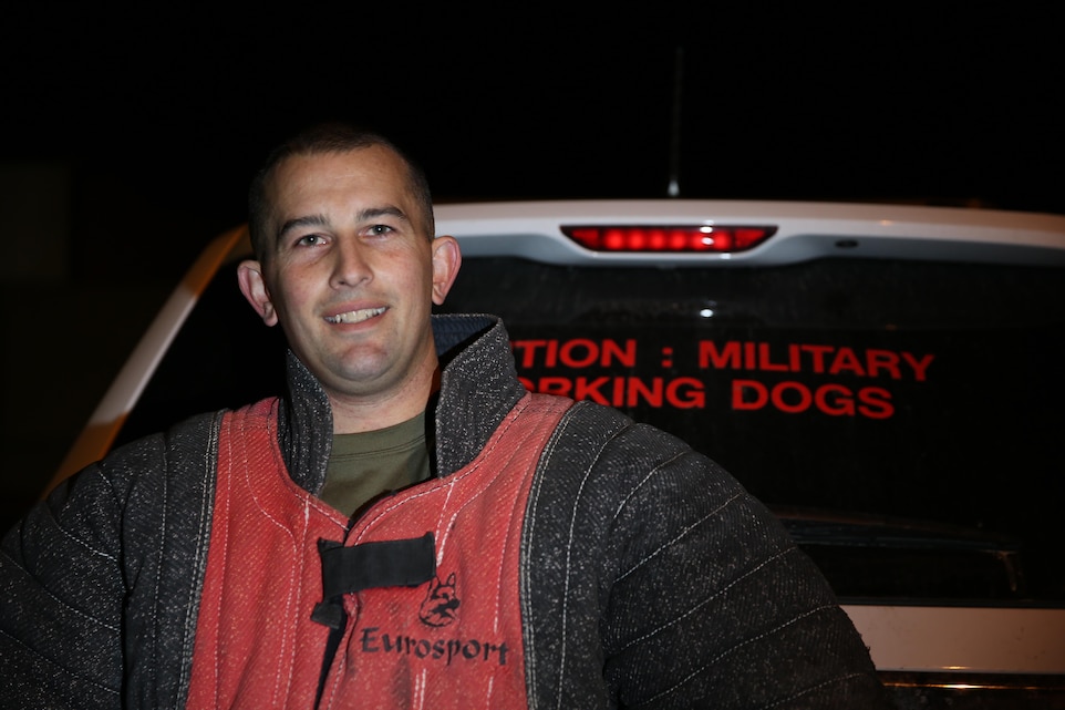 Charles Hardesty’s K9 training revolves around the behavior of the animal. He teaches his Marine and civilian dog handlers to pay attention to how working dogs react to situations and environments