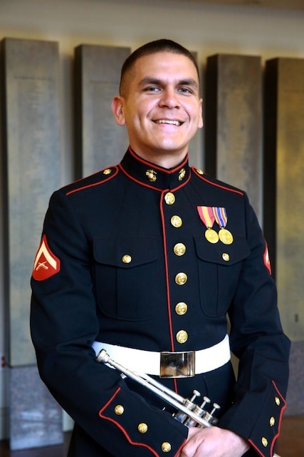 Trumpet Master excels in Corps 1st Marine Division Article