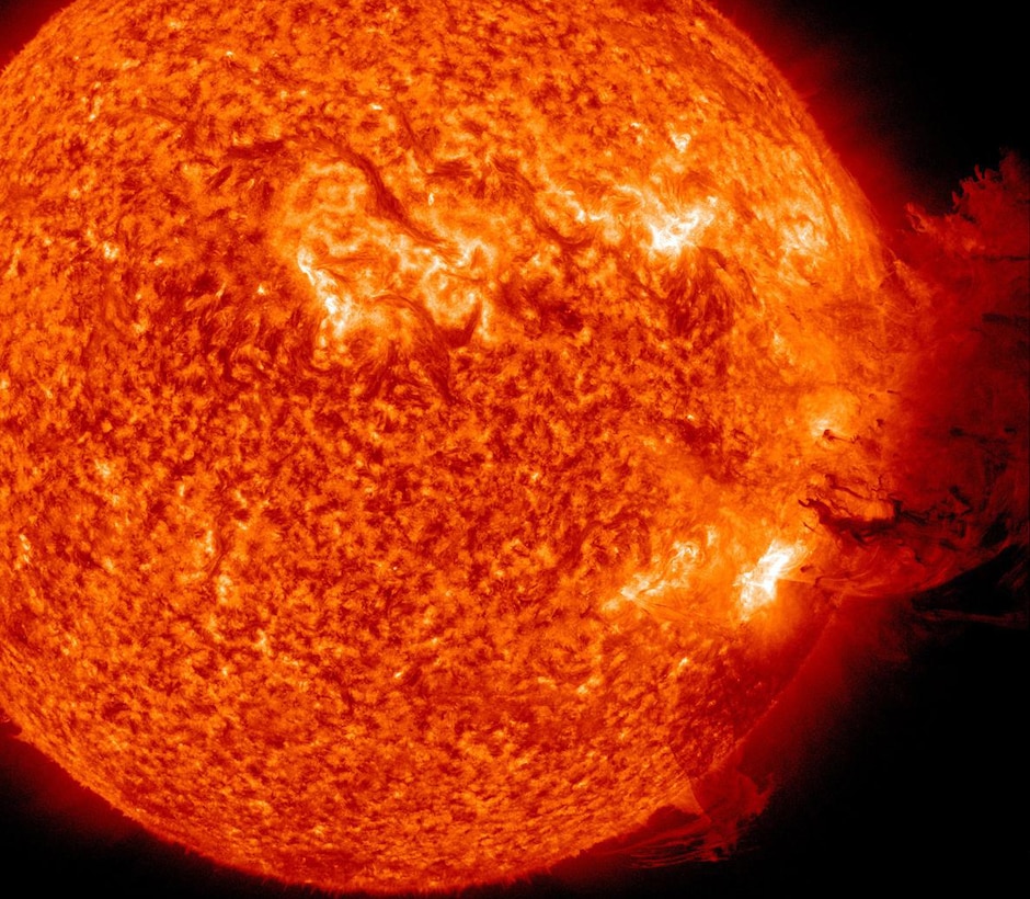 This coronal mass ejection was detected by the National Aeronautics and Space Administration on June 7, 2011. 