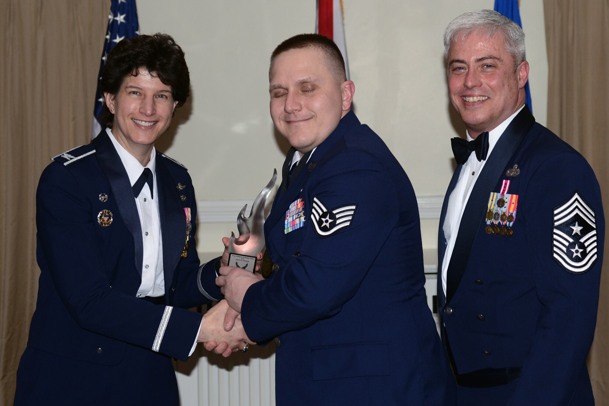 RAF ALCONBURY, United Kingdom - Staff Sgt. Joseph Burks, 423rd Security Forces Squadron, was named the 501st Combat Support Wing's NCO of the Year. Burks, from Harrison, Ark., certified an alarm system upgrade, part of a 240 man-hour effort that enhanced the system protecting assets at two installations. He also managed the resource protection program validation, spending 216 hours inspecting more than 750 alarm points. (U.S. Air Force photo by Tech. Sgt. Chrissy Best)