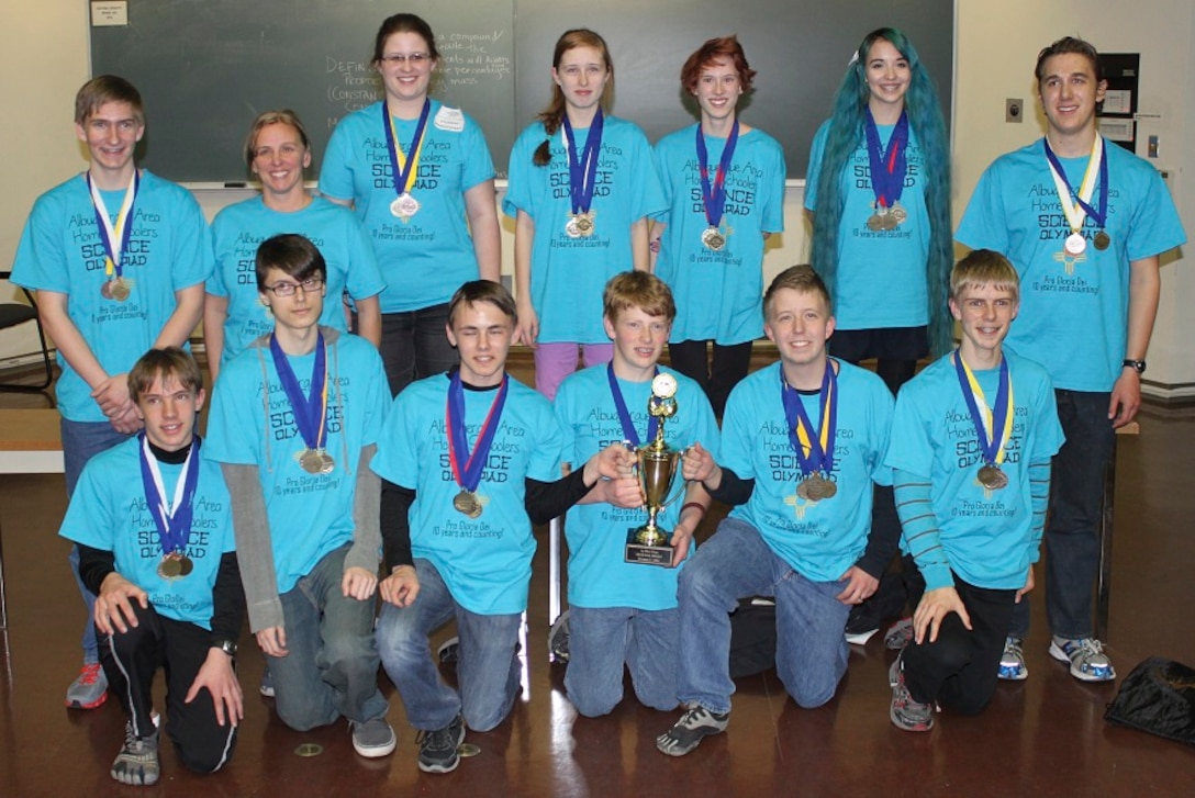 ALBUQUERQUE, N.M., -- The Albuquerque Area Home Schoolers team, coached by District employee Thomas Plummer, placed first in the 2014 Central New Mexico Regional Science Olympiad, held at UNM Feb. 1., and will advance to the State competition held later in February at New Mexico Tech in Socorro, N.M.