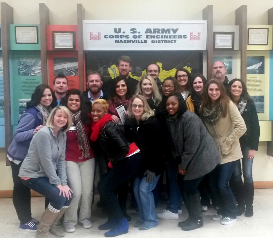 Nashville General Hospital School of Radiology class at Murrey Medical College poses for a group picture during a tour of Old Hickory Dam in Hendersonville, Tenn., Thursday, Feb. 6, 2014. 