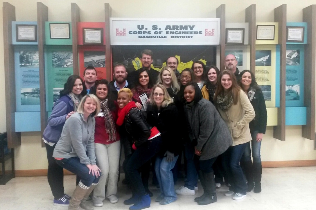 Nashville General Hospital School of Radiology class at Murrey Medical College poses for a group picture during a tour of Old Hickory Dam in Hendersonville, Tenn., Thursday, Feb. 6, 2014. 