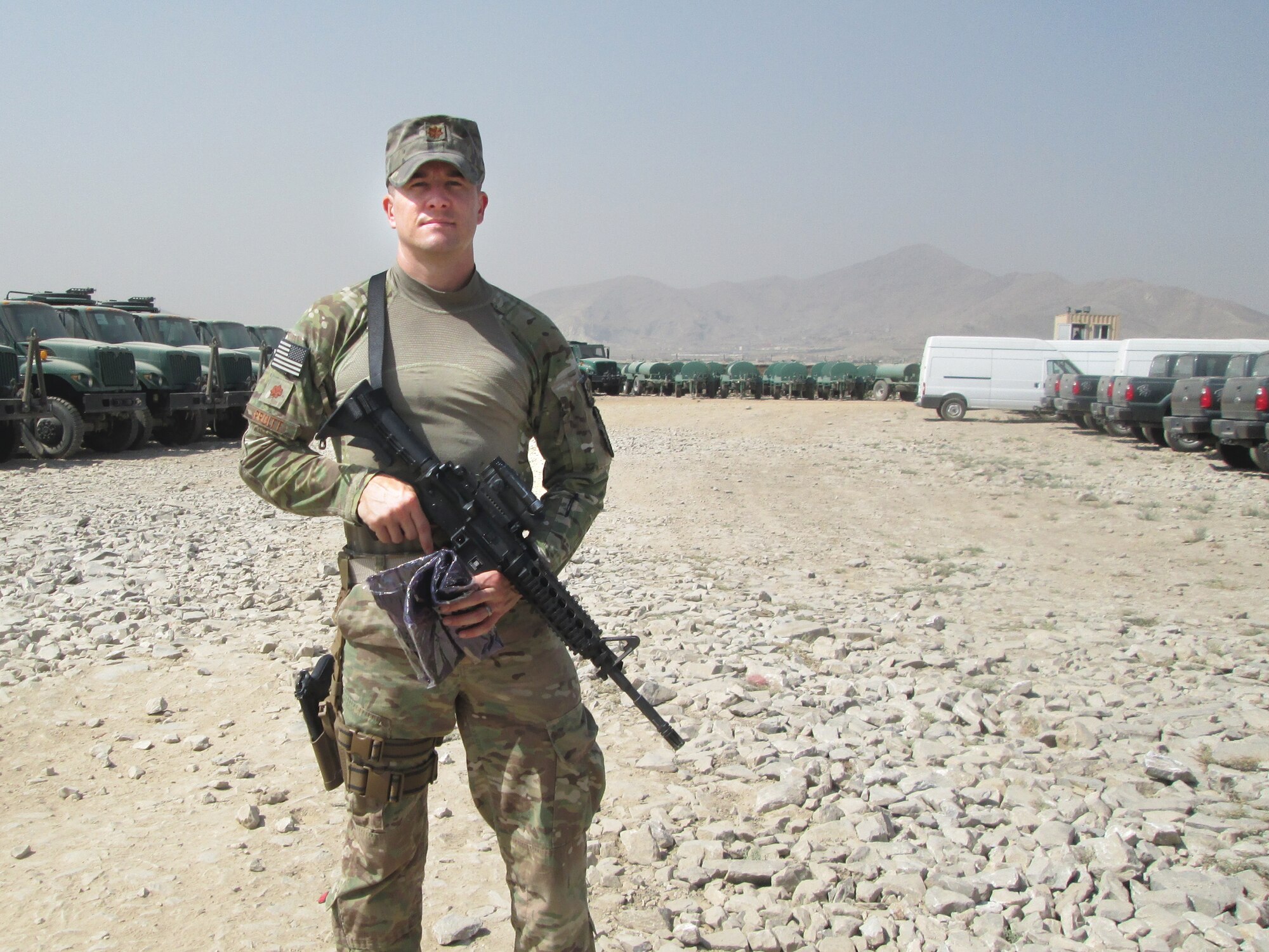Academy mathematics professor Maj. Kristopher Pruitt recently returned from a 12-month deployment to Afghanistan where he served as ground branch chief for foreign military sales at Camp Eggers, Kabul.