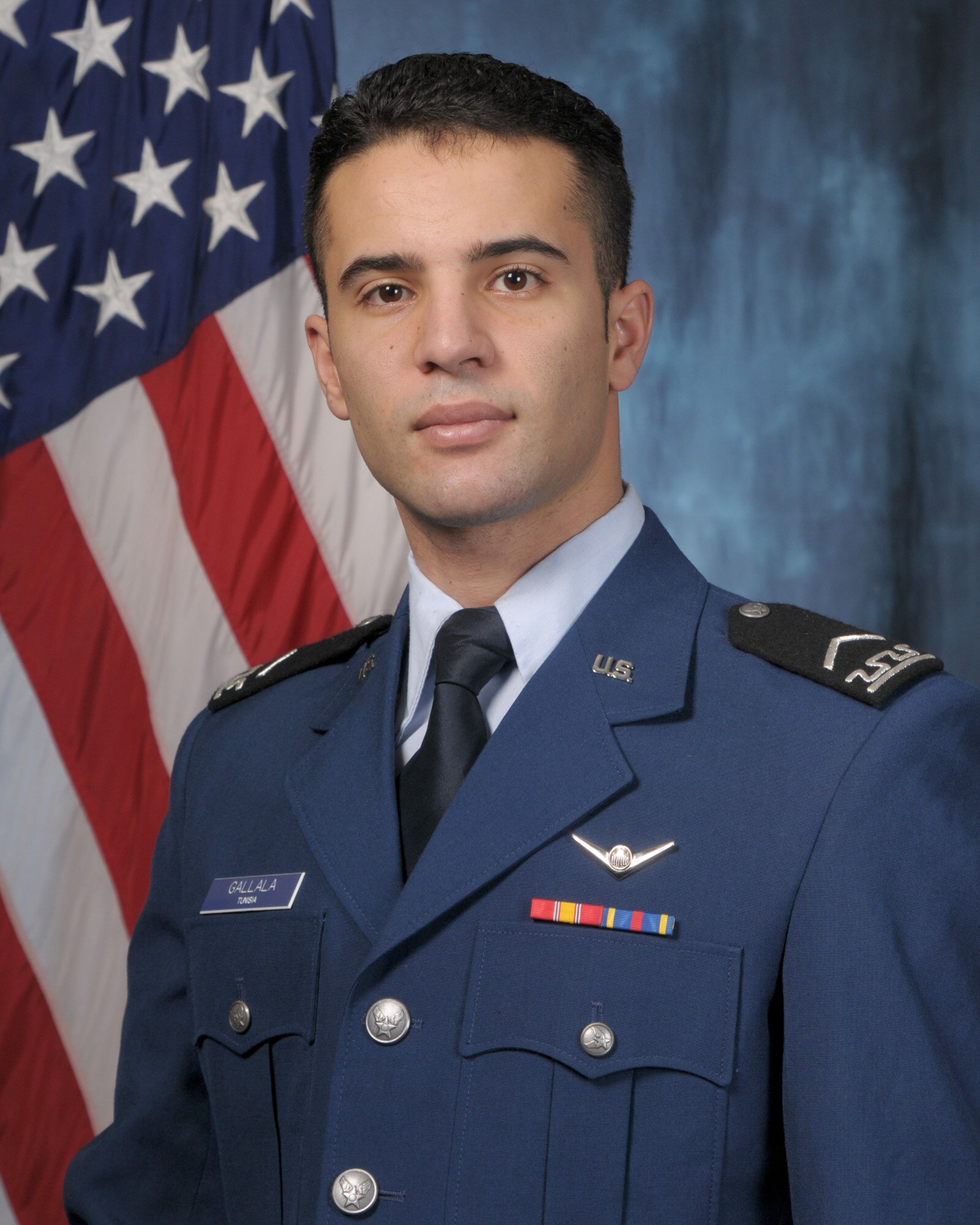 Cadet 3rd Class Mohamed Gallala is a member of a cadet panel scheduled to speak at the National Leadership and Leadership Symposium Feb. 26. (Air Force photo)