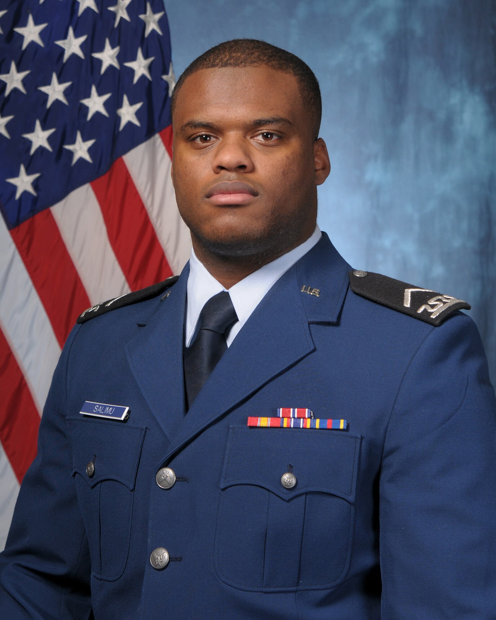 Cadet 3rd Class Yohance Salimu is a member of a cadet panel scheduled to speak at the National Leadership and Leadership Symposium Feb. 26. (Air Force photo)