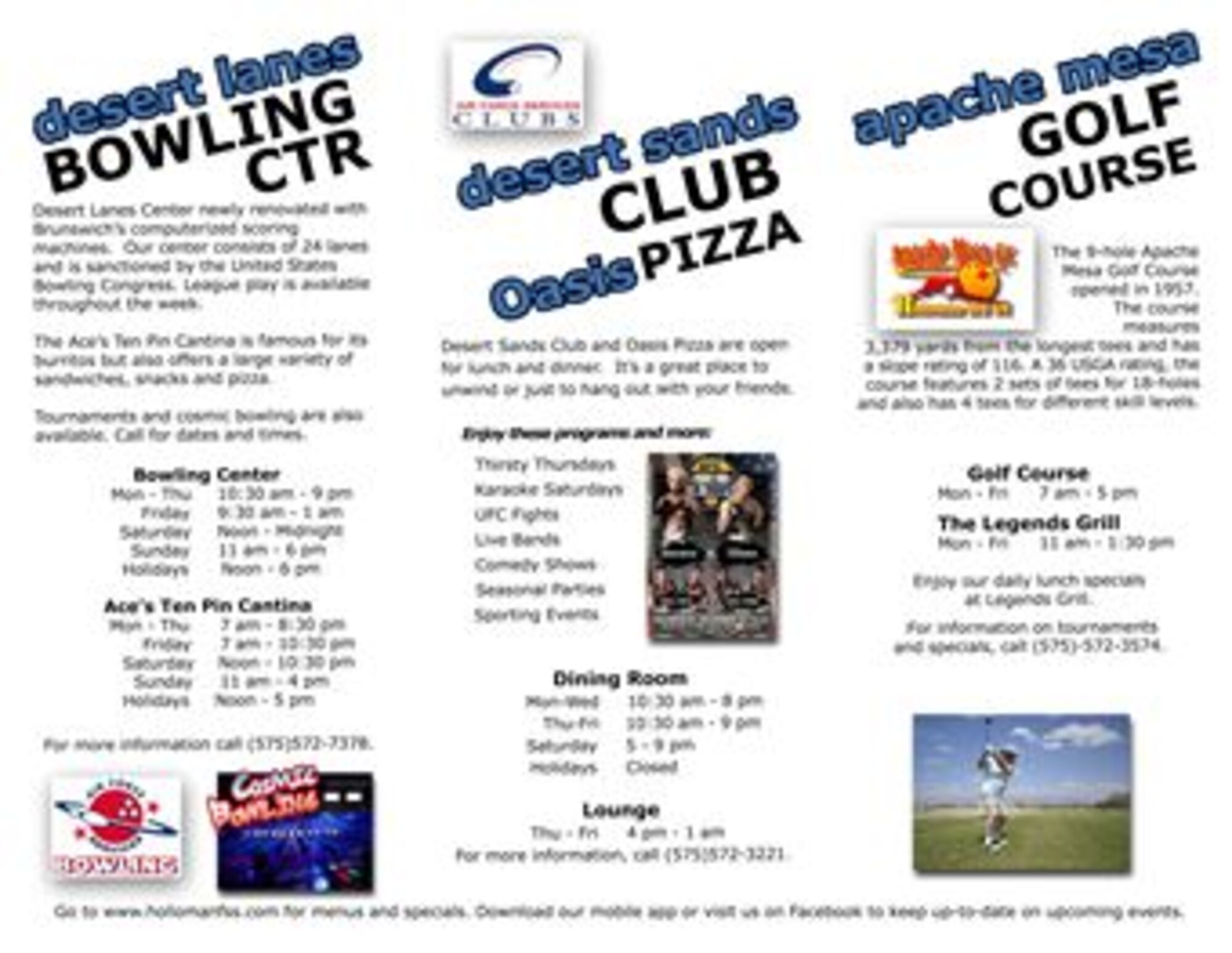 Friends of Holloman Brochure 2014