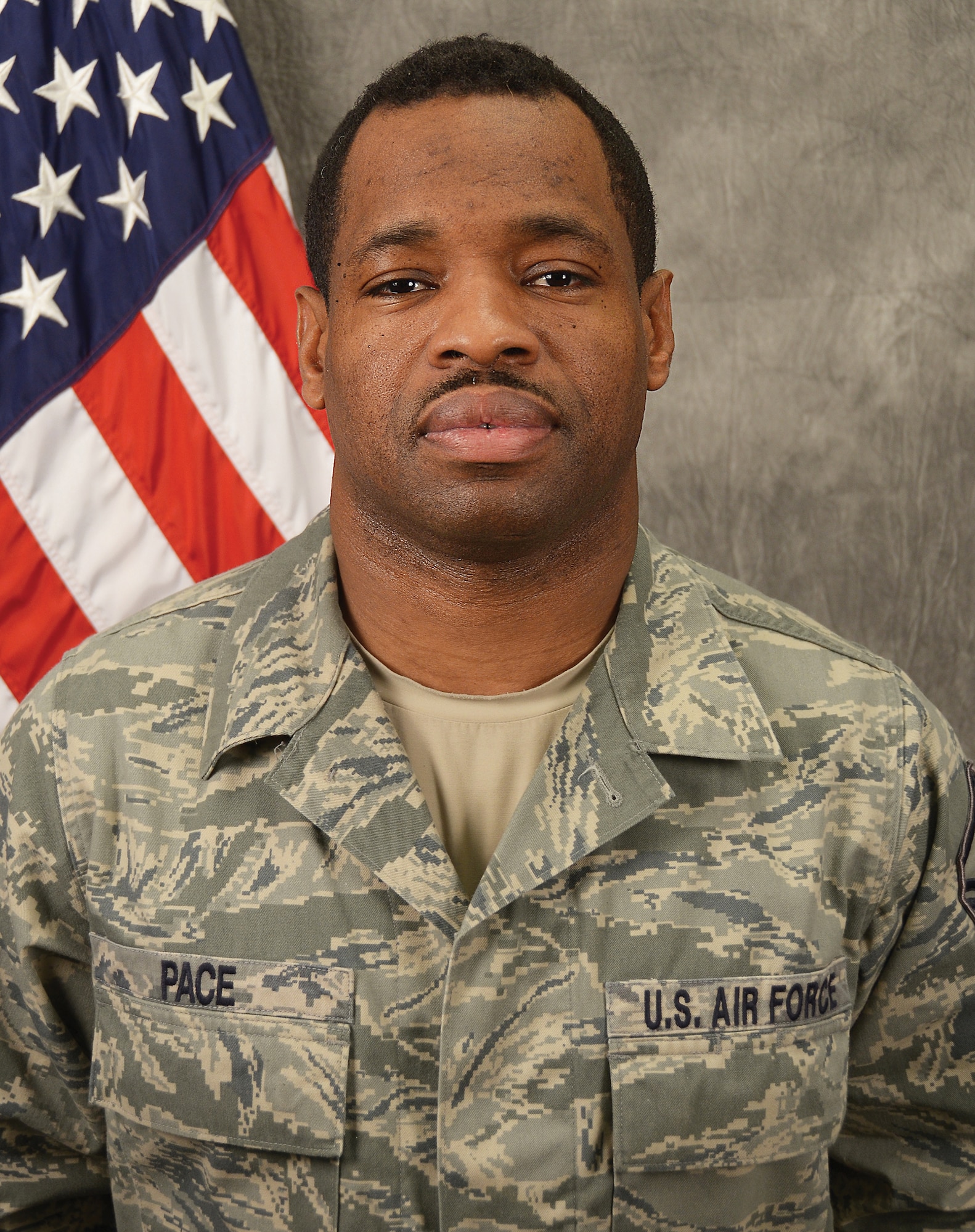 WRIGHT-PATTERSON AIR FORCE BASE, Ohio - Master Sgt. Lamon Pace, 445th Logistics Readiness Squadron supply management craftsman, is the 445th Airlift Wing Senior NCO of the Quarter, first quarter. (U.S. Air Force photo/Senior Airman Devin Long)