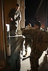 Marines and Sailors of Marine Medium TIltrotor Squadron (VMM) 263 (Reinforced) say goodbye to their loved ones at the squadron hangar aboard Marine Corps Air Station New River and depart for the  22nd Marine Expeditionary Unit, Feb. 7.