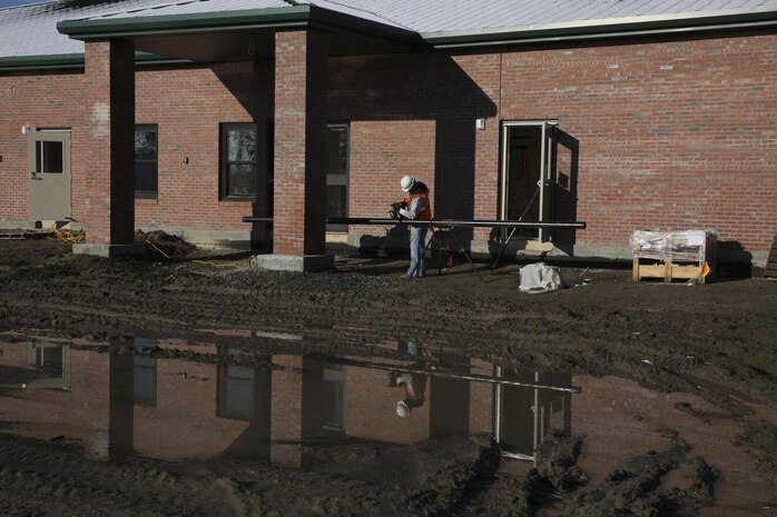 Construction workers are currently building the second Child Development Center aboard Marine Corps Air Station New River, Feb. 7, and are slated to complete the building by summer. The new CDC will provide about 25 additional jobs as well as accommodate 80-100 more children. 
