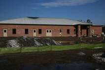 Construction workers are currently building the second Child Development Center aboard Marine Corps Air Station New River, Feb. 7, and are slated to complete the building by summer. The new CDC will provide about 25 additional jobs as well as accommodate 80-100 more children. 
