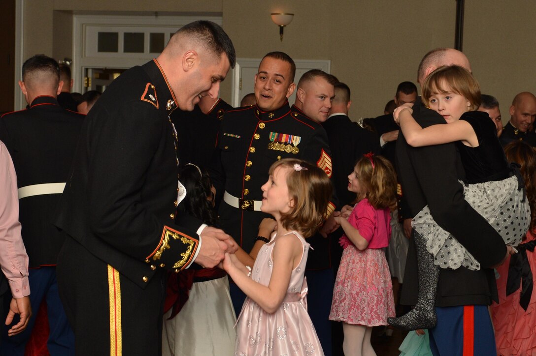 More than 300 military fathers and daughters took to the dance floor and had a great night during the Children Youth and Teen Program’s Father and Daughter Dance at The Clubs At Quantico and Crossroads Events Center on Feb. 7, 2014. Many fathers agreed with the food prepared for them as much of it was kid-friendly such as chicken fingers, vegetables and fruit. 