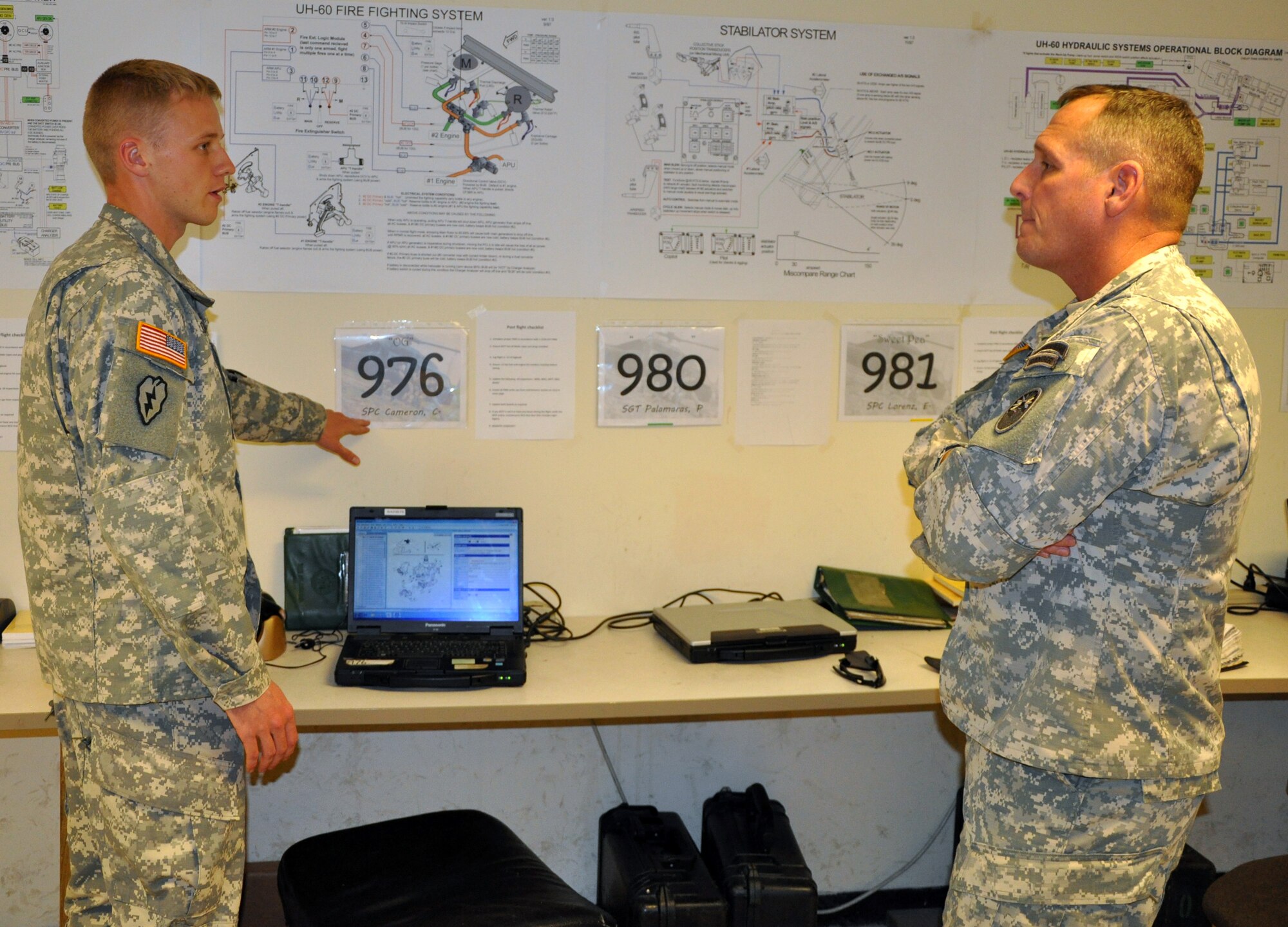 U.S. Army Command Sgt. Maj. William B. Zaiser, U.S. Southern Command Senior Enlisted Advisor, spent the day at Soto Cano Air Base, Feb. 11, 2014. Zaiser received a mission briefing from U.S. Army Col. Thomas Boccardi, Joint Task Force-Bravo Commander, as well as a base tour from U.S. Army Command Sgt. Maj. Norriel Fahie, Army Support Activity. Following a lunch with enlisted members of the Task Force, Zaiser spent the afternoon meeting with senior enlisted leaders and members of Joint Task Force-Bravo's Army Forces Battalion, Joint Security Forces, 1-228th Aviation Regiment, and 612th Air Base Squadron.  (U.S. Air Force photo by Capt. Zach Anderson)