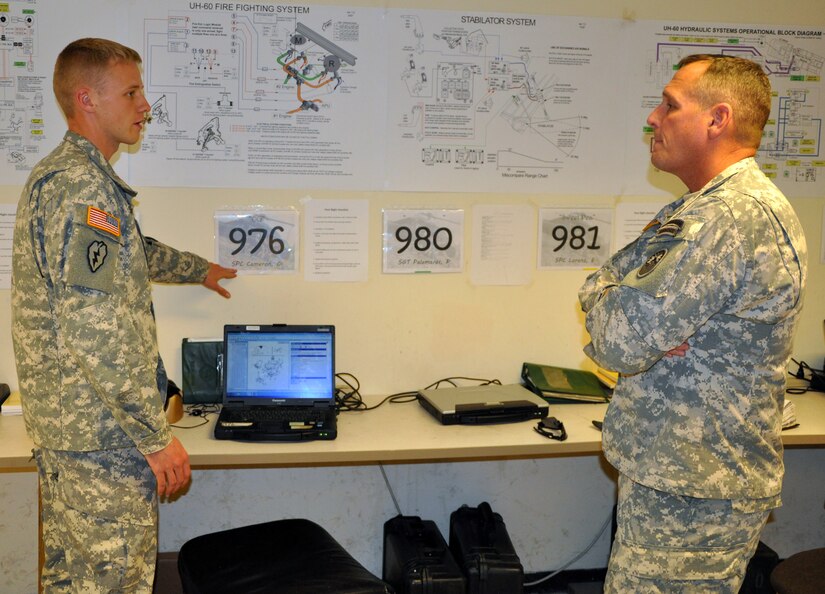U.S. Army Command Sgt. Maj. William B. Zaiser, U.S. Southern Command Senior Enlisted Advisor, spent the day at Soto Cano Air Base, Feb. 11, 2014. Zaiser received a mission briefing from U.S. Army Col. Thomas Boccardi, Joint Task Force-Bravo Commander, as well as a base tour from U.S. Army Command Sgt. Maj. Norriel Fahie, Army Support Activity. Following a lunch with enlisted members of the Task Force, Zaiser spent the afternoon meeting with senior enlisted leaders and members of Joint Task Force-Bravo's Army Forces Battalion, Joint Security Forces, 1-228th Aviation Regiment, and 612th Air Base Squadron.  (U.S. Air Force photo by Capt. Zach Anderson)