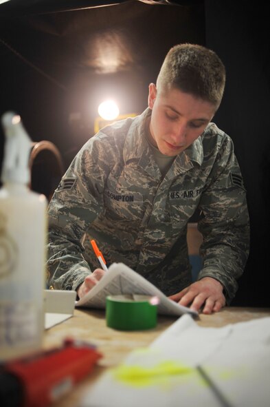 Nondestructive Inspection Technician, Senior Airman Cody Compton, reviews a process control automated system sheet while performing test on process controls in the NDI lab at the 180th Fighter Wing, Toledo, Ohio, Feb. 9, 2014. Process controls must checked before testing various mechanical parts that NDI inspects to ensure accurate results. (Ohio Air National Guard photo Staff Sgt. Amber Williams/Released)