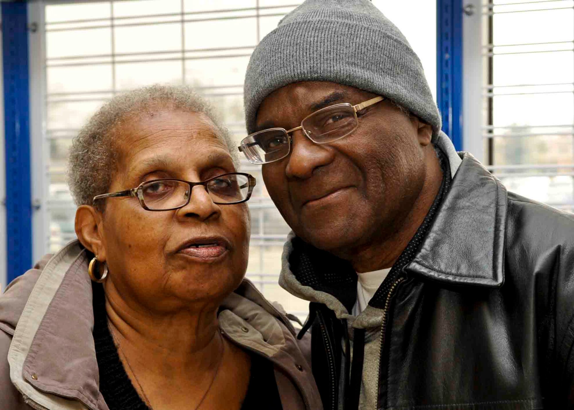 Ralph and Leonor Roberts celebrate Valentine’s Day and 56 years of marriage at Langley Air Force Base, Va. Ralph retired from the U.S. Air Force after 26 years as a logistician. (U.S. Air Force photo by Staff Sgt. Wesley Farnsworth/Released)