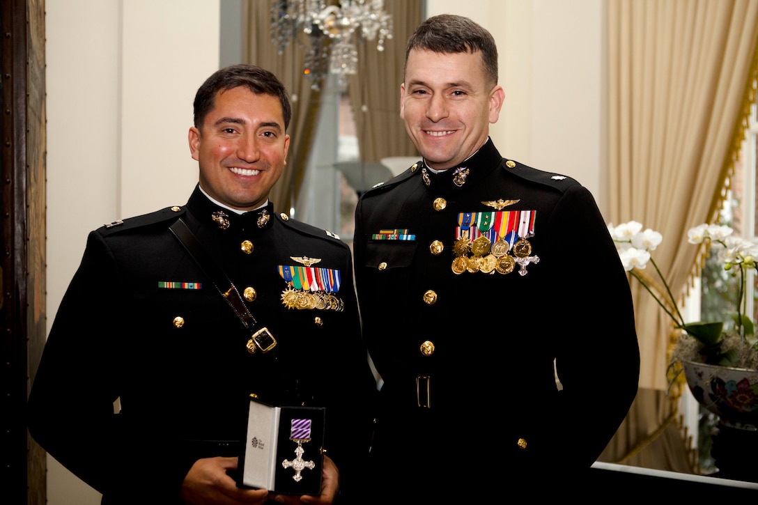 Marine Aviator Receives High Flying British Honor For Saving Lives