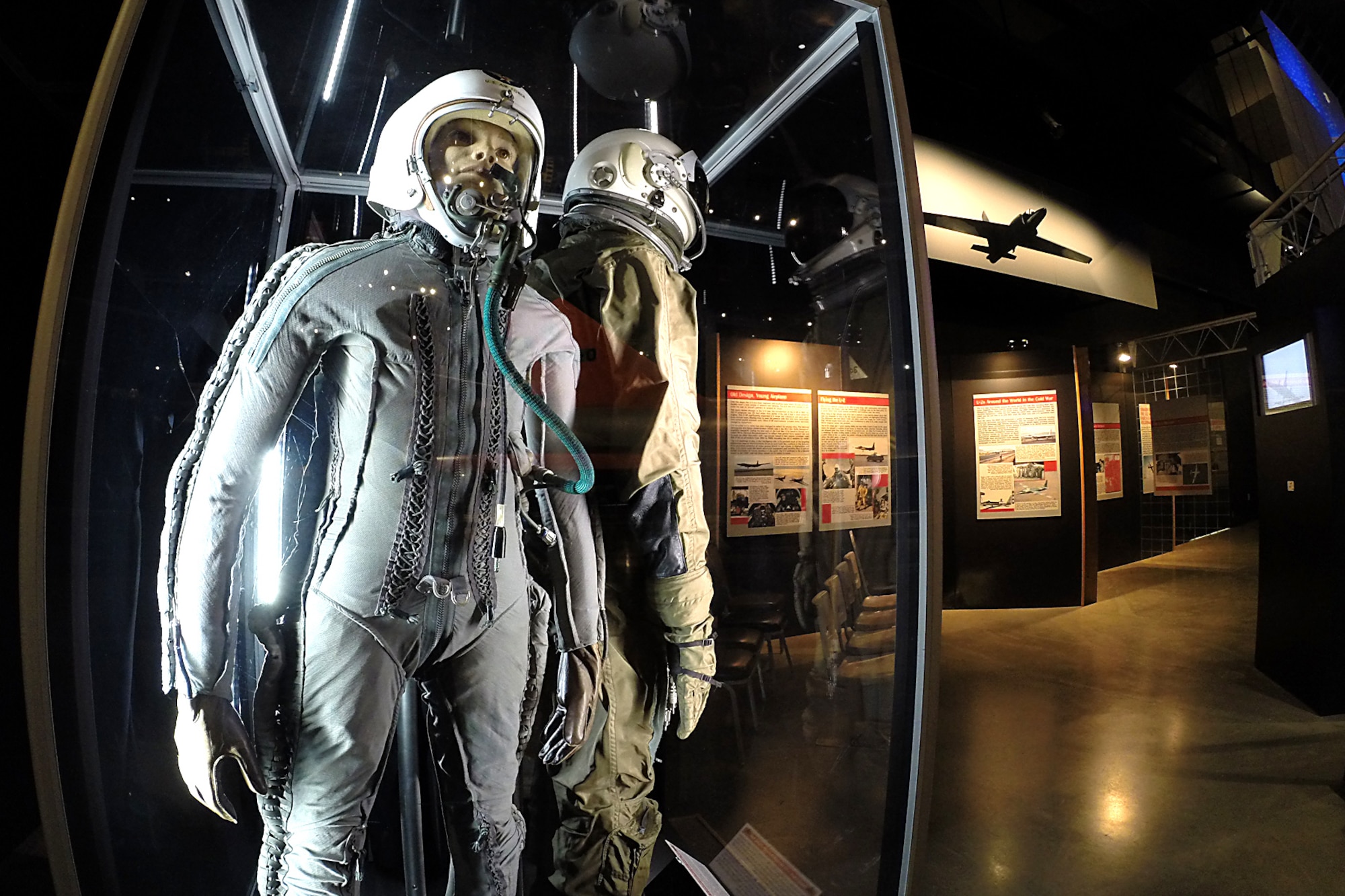 "Dragon Lady: The U-2 and Early Cold War Reconnaissance" exhibit in the Cold War Gallery at the National Museum of the United States Air Force. (U.S. Air Force photo)
