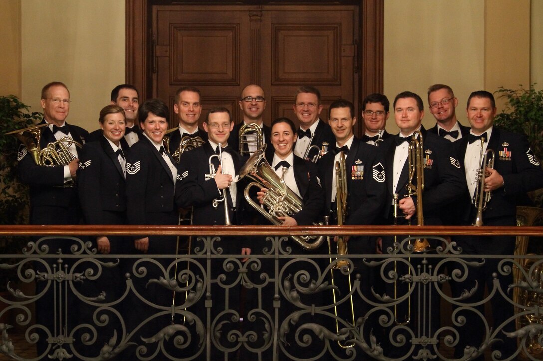 The USAFE Brass Ensemble performs a variety of classical, American, and jazz standards throughout the European theater.