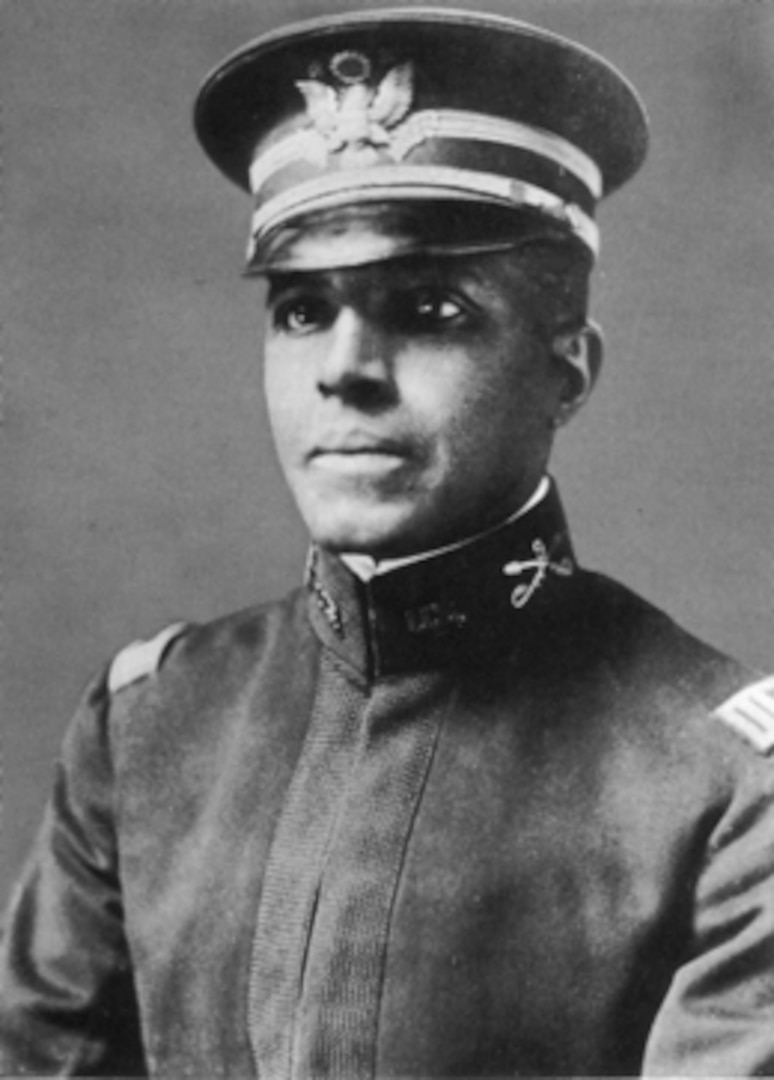 Portrait photograph of Colonel Charles Young, 9th Cavalry, in 1903.