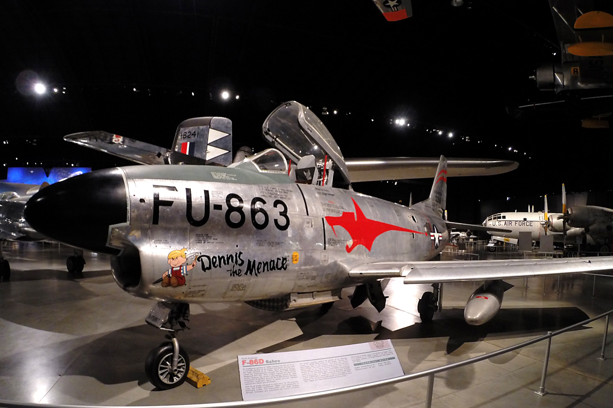 North American F-86D Sabre at the National Museum of the United States Air Force. (U.S. Air Force photo)
