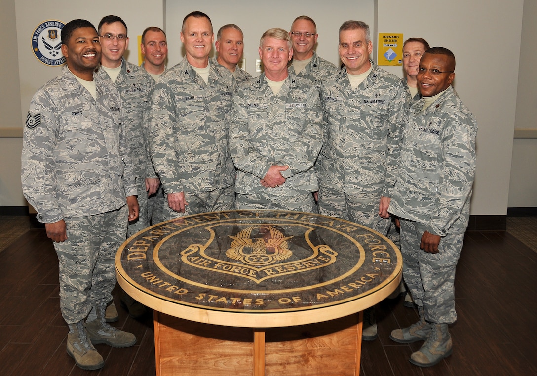 The Air Force Reserve Command chaplain convened the annual chaplain vectoring board at AFRC headquarters here Feb. 6. The chaplain corps exists to promote and guarantee every American military member’s first amendment right to free exercise of religion. From the founding days our nation, one of the very first decisions that was made was to create a chaplain. (U.S. Air Force photo/Senior Airman Elizabeth Van Patten)