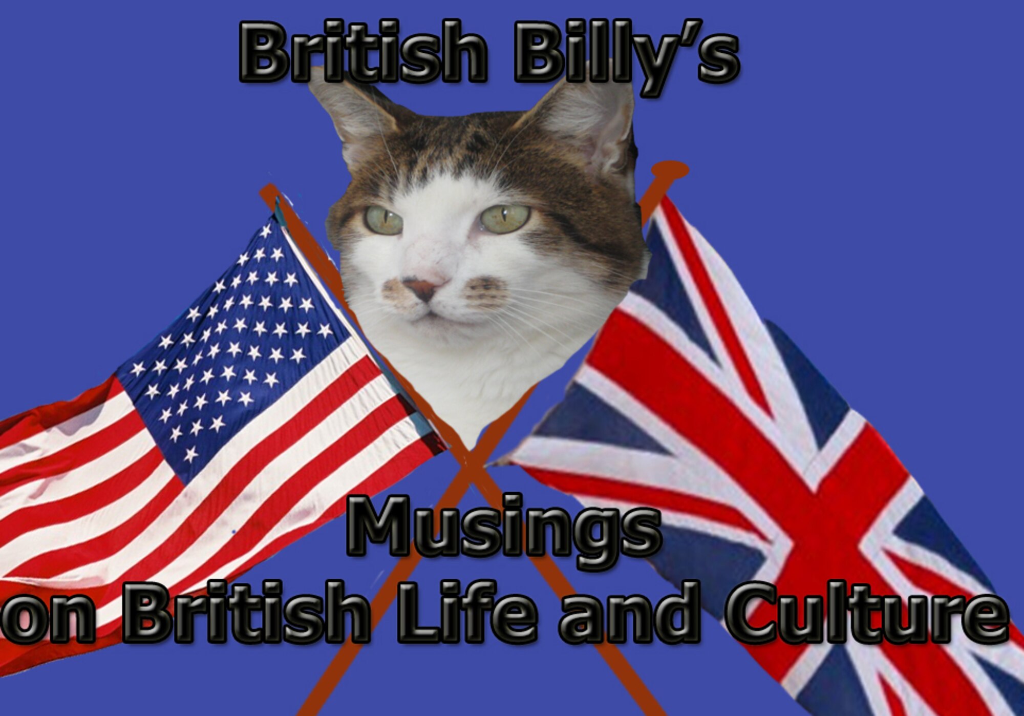 Billy the Cat (aka British Billy) lives in Elveden, a local village about ten miles from RAF Lakenheath. Billy has been around a bit. He came from a rescue centre and prefers not to dwell on the past. He is proud of his country and its heritage and counts his friends and family as hailing from all corners of the British Isles. He is proud to be a “moggy”. Many of his American friends and admirers ask Billy about the things puzzling them about life and culture in the U.K., and if he doesn’t know the answer, he has ways and means of finding out. Feel free to send him any questions, and when he isn’t sleeping or hunting, he’ll try and put a few thoughts together to help you out. 
