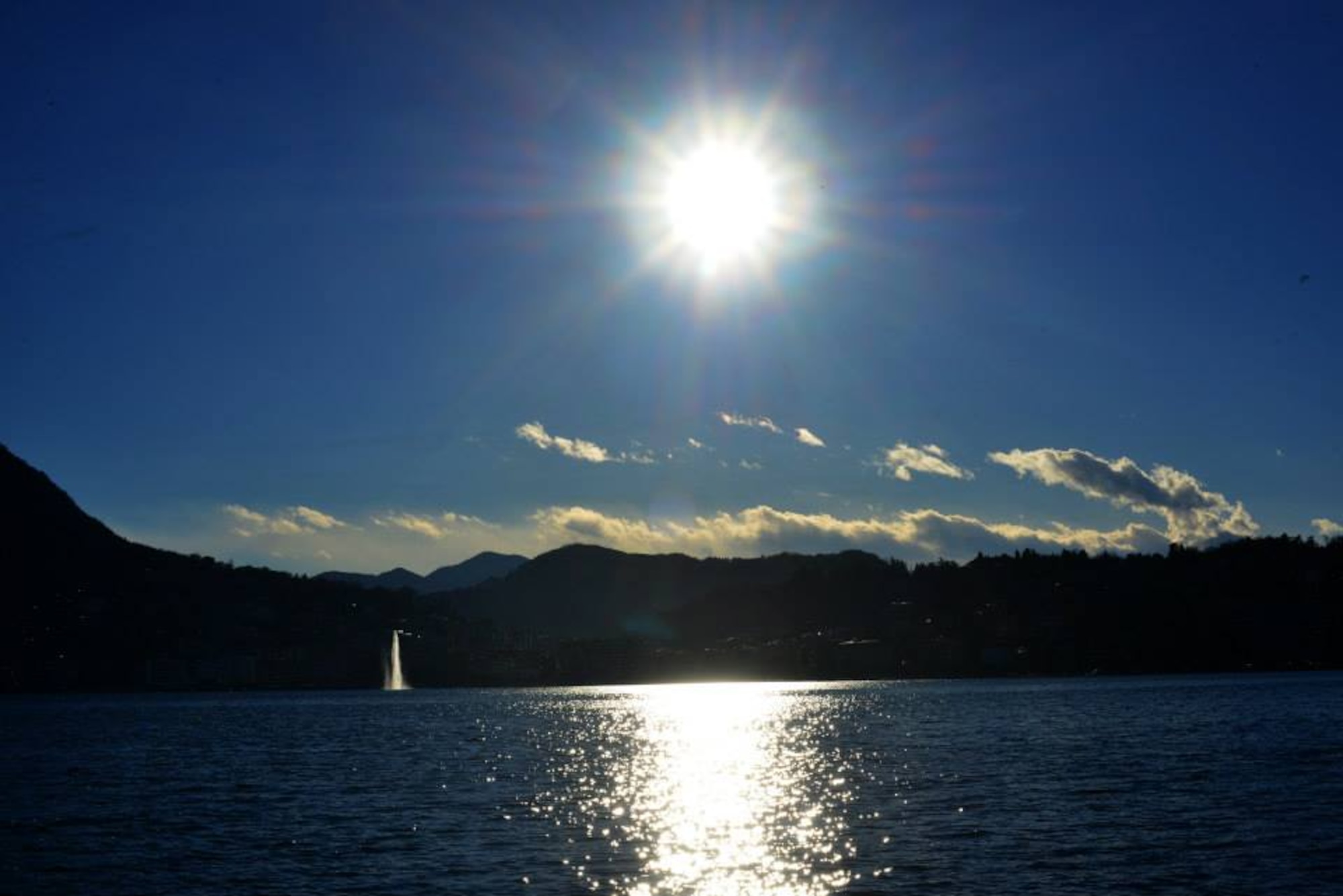 Lake Lugano, which surrounds the city, is an entertainment hot spot for tourists and locals.  On a typical date, tourists can view the city on one of Lugano’s many boat city tours, participate in a variety of water sports, or fish off one of the many docks. (U.S. Air Force photo/Senior Airman Briana Jones)